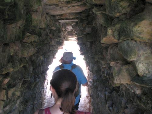 Entering the ruins